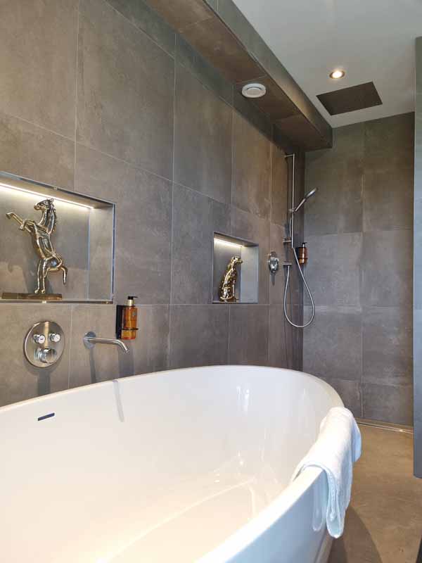 Ruime badkamer overnachting